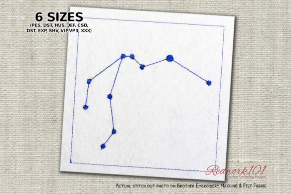 Aquarius Star Constellation Redwork: A Designer’s Review