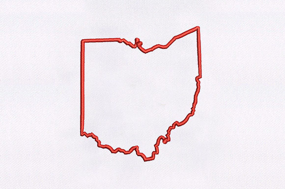 Ohio Map Outline Design for Boutique Apparel