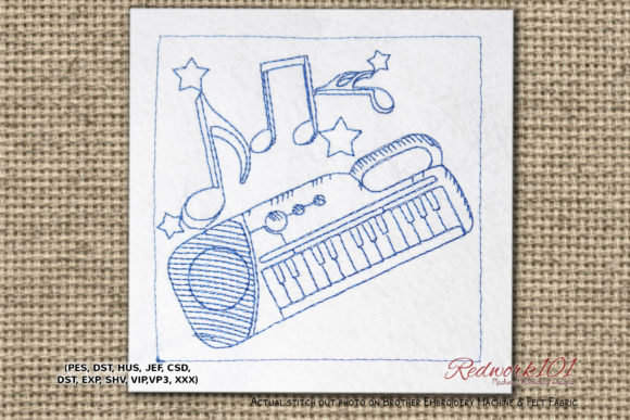 Piano Keyboard Embroidery: A Holiday Design Review