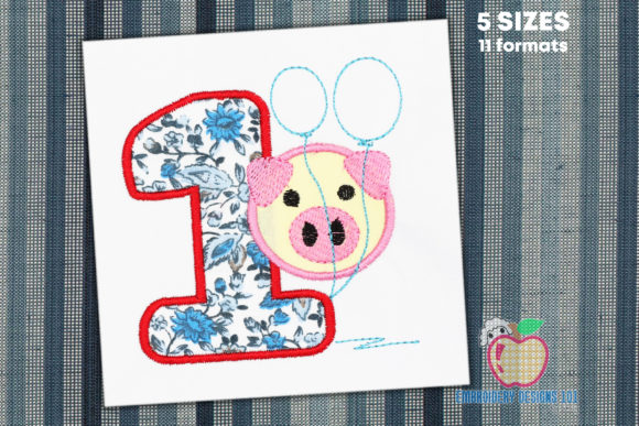 Review: 1st Birthday Piggy Applique Design