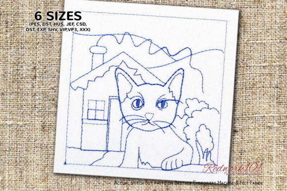 Review: Angry Cat in Window Bluework for Apparel
