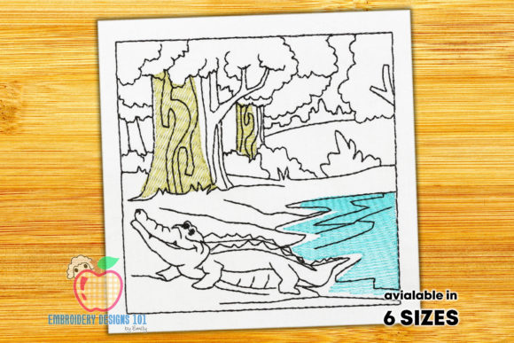 Review: Crocodile Crawling on the Riverside Design