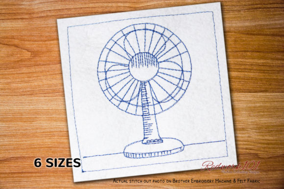 Review: Electric Table Fan Redwork for Craft Fairs