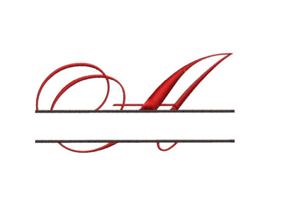 Review: Split Monogram Font Letter a for Embroidery