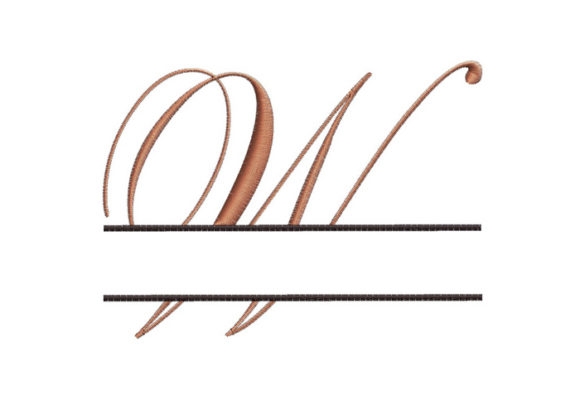 Review: Split Monogram Font Letter W for Holiday Gifts
