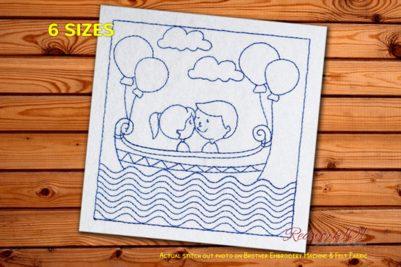 Reviewing Love Couple Bluework for Valentine Projects