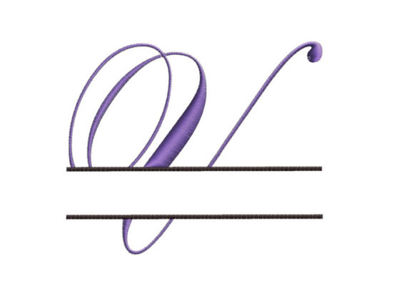 Split Monogram Font Letter V Review